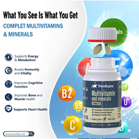 Comprimés multivitaminés pour adultes les plus vendus (OEM) – Saveur Baies Mixtes – Soutien immunitaire naturel et gestion de l'énergie – 120 comprimés/flacon