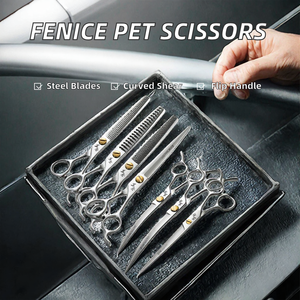 Maclura - Juego de Tijeras Curvas de Alta Calidad para Adelgazar y Desenredar el Pelo de Mascotas, 30 Piezas, 6.5/7 Pulgadas, Acero Inoxidable, Alta Dureza - Product Image 2