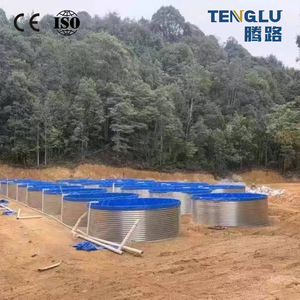 Bâche en PVC double couche galvanisée pour bassin à poissons avec couvercle supérieur 100m³ pour l'élevage de Tilapia, de Poisson-chat et de <span class=keywords><strong>Koi</strong></span> - Product Image 2