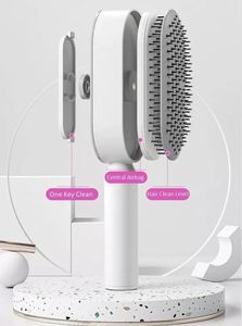 Brosse démêlante à air comprimé pour cheveux bouclés avec logo personnalisé, massage du cuir chevelu et nettoyage automatique pour femmes - Product Image 3