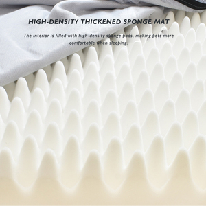 Nouveau 107CM Quatre Saisons Universel Angle Droit Chat <span class=keywords><strong>Chien</strong></span> Tapis Court En Peluche Amovible Lavable <span class=keywords><strong>Coin</strong></span> <span class=keywords><strong>Chien</strong></span> Lit pour Moyen Grand Chiens - Product Image 5