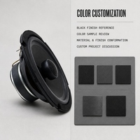 Speaker Koaksial Profesional 6.5 inci dengan Tweeter 4 Ohm 60W 12V 100% Teruji untuk Modifikasi/Peningkatan Pintu Mobil, OEM/ODM Pabrikan