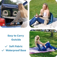 Fauteuil de sol pliant réglable avec Support arrière, rembourré et inclinable, style japonais, idéal pour la méditation, les jeux vidéo