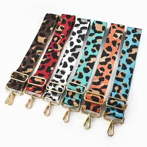 Meetee BS532 5*80-130cm Luggage Bag Accessories Customized Replacement New Colorful Leopard Print Shoulder Leather Bags Straps