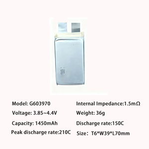 150C 1450 мАч HV <span class=keywords><strong>LiPo</strong></span> батарея-сверхвысокая скорость для FPV гоночных дронов, низкое внутреннее сопротивление, длительный срок службы - Product Image 2