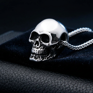 Yunnique Skull Pendant Necklace Alloy Link Chain Men's <b>Punk</b> Party Jewelry Fashion Sweater Chain - Product Image 1