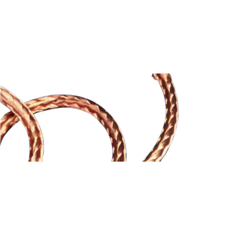 Fita trançada de fio RRCB Solution personalizada fita trançada circular de cobre puro