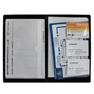 High Quality Presentation Folder Car Document Holder For Car With Logo PVC A5 Car Folding Document Wallet Holder
