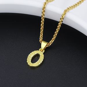 Collar con Colgante de 26 Letras Chapado en Oro de 24K JXX, Joyería de Latón para Niños - Product Image 4