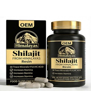 Gomitas de Resina de Shilajit del Himalaya 100% Pura Certificada, Suplemento Mineral Energético, Antioxidante, Vegano, para Adultos, Venta Caliente OEM - Product Image 2