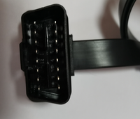 Cable de Extensión OBD2 Profesional Starcharm de 16 Pines Macho a Hembra para Vehículos Universales, Negro, 60 cm de Longitud, Compatible con Escáneres OBD2