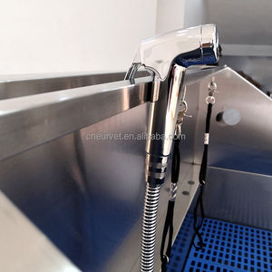 EUR PET Salon Shop Baignoire de toilettage portable en acier inoxydable pour animaux de compagnie, lavabo de bain pour chiens - Product Image 6