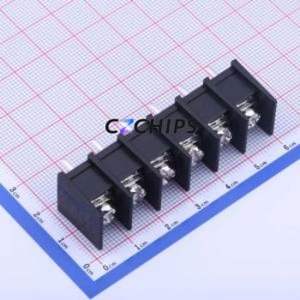 KF45S-9.5-6P Barrier Terminal Block Through hole Component (THT),P=9.5mm Connector Two Sides 9.5mm 1x6P Straight Pin - Product Image 1