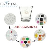 Verre à cocktail cannelé personnalisé avec logo, base lourde, transparent, pour vermouth et whisky, compatible lave-vaisselle