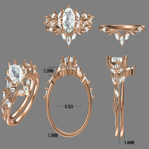 कस्टम गहने डिजाइन, व्यक्तिगत अंगूठी, कस्टम नेकलेस, कस्टम कंगन कस्टम ऑर्डर कस्टम मोइससानाइट गहने - Product Image 6