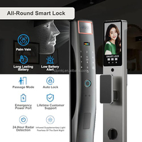 Cerradura Inteligente Ttlock para Puerta, con Huella Dactilar, Código, Impermeable, para Puertas de Aluminio y Madera, WiFi, Tarjeta, Interruptor Maestro, Cámara Tuya, Nube, 100