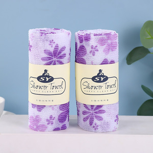 Chiffon de bain exfoliant imprimé Serviette de bain en nylon Corps Douche Éponges de nettoyage - Product Image 5