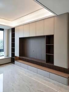 <b>TV</b> Cabinet <b>Wall</b> <b>Unit</b> Stand for Living Room Hidden <b>Tv</b> Cabinet Modern Design Standard Wood Custom High Quality <b>TV</b> Cabinet - Product Image 2