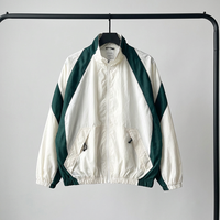 Blouson Bomber Homme Grande Taille Vintage Sportif en Toile à Col Montant Brodé Style Aviateur – Collection Printemps Haute Qualité