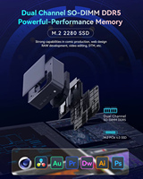 Nueva Mini PC PN PH095X Intel Core I3/I5/I7 de 10 Núcleos, Windows 11, GDDR5, 64GB de Video, SSD de 128GB-1TB, para Uso Empresarial, 1 Año de Garantía