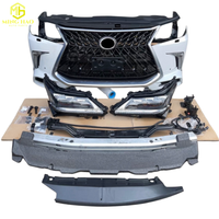 Kit de Carrocería para Parrilla Delantera de Automóviles Parachoques de Automóvil Aplicable para Toyota Lexus LX570 Piezas de Desmontaje de Parachoques.