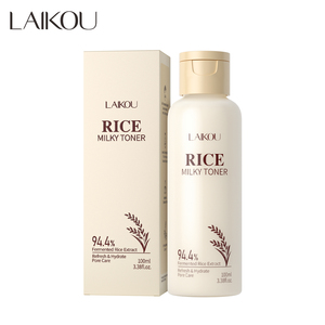 LAIKOU100ml Produits Bio Tonique Multifonctionnel Réduction des Pores Hydratation Apaisant Équilibre Sébum Rafraîchissant Visage Peau Tonique au Riz - Product Image 1