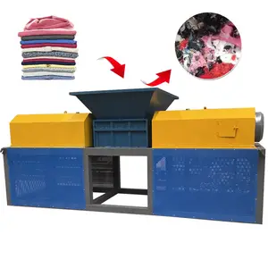 Industrial Double Shaft Waste Textile Shredder For Fabric Shredder