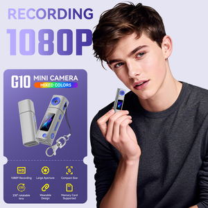 กล้องจิ๋วพกพา G10 รุ่นพวงกุญแจ กล้องวิดีโอความละเอียด 1080P HD พร้อมหน้าจอ LCD เลนส์หมุนได้ สำหรับการเดินทางและวีล็อก - Product Image 6