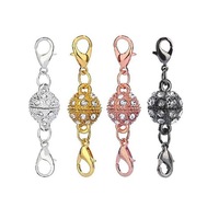 Composants de bijoux personnalisés, fournitures de bricolage avec fermoir mousqueton, fermoirs ronds et en forme de cœur, chaînes pour la fabrication de colliers et bracelets