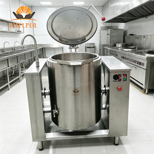Olla Industrial Inclinable con Calentamiento Indirecto por Chaqueta <span class=keywords><strong>de</strong></span> Agua, Calentamiento Suave para Procesamiento <span class=keywords><strong>de</strong></span> Leche <span class=keywords><strong>de</strong></span> Soja y Leche Fresca - Product Image 1