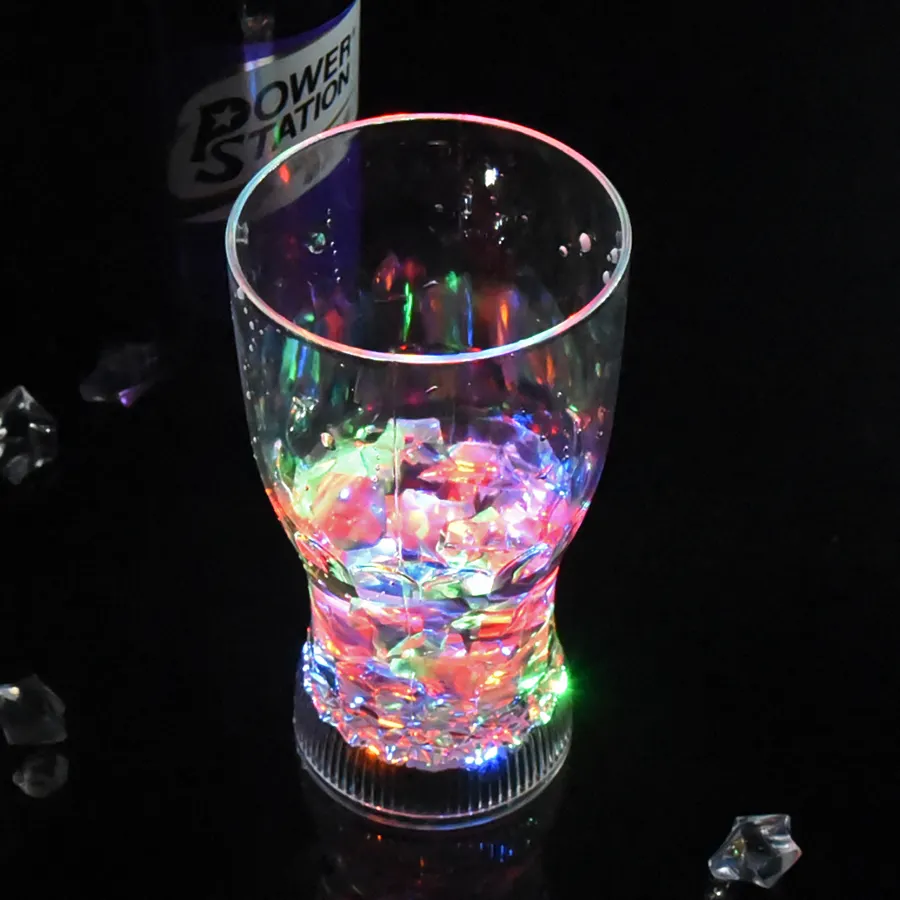 Tasses de fête lumineuses multicolores personnalisées, gobelets en plastique Led de haute qualité pour fête