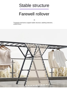 Nouveau design Séchoir à linge pliable en métal sur pied <span class=keywords><strong>pour</strong></span> la maison, chambre et balcon, en acier au carbone - Product Image 6