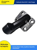 Accessoires pour foreuses hydrauliques : Équipement de forage incluant la bride d'entrée d'eau, la manchon en acier de la queue, le piston d'impact et le triangle 18U