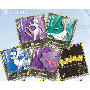 Carte de collection PY Metal Stamp Card <span class=keywords><strong>Poki</strong></span> 30ème Anniversaire Fan Art Comic Personnalisé Vente en Gros Derivés d'Animation Jeu de Société - Product Image 5