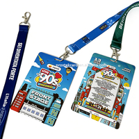 Badges d'exposition en PVC de haute qualité, cartes d'identité pour événements, cartes VIP plastifiées avec logo et lanière