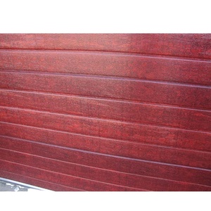 Gỗ hiện đại Thiết kế hạt Thép cửa nhà để xe tấm tính năng cách nhiệt trên bán - Product Image 1