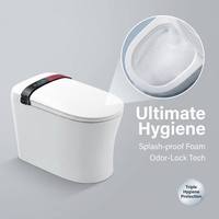 Toilette intelligente de luxe, toilette automatique monobloc, siège de toilette avec bidet, cuvette de toilette électronique pour salle de bain moderne
