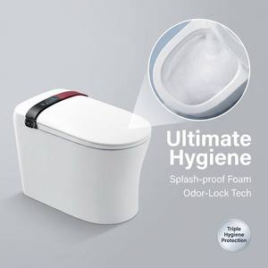 Toilette intelligente de luxe, toilette automatique monobloc, siège de toilette avec bidet, cuvette de toilette <span class=keywords><strong>électronique</strong></span> pour salle de bain moderne - Product Image 6