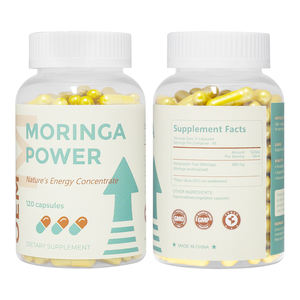 Großhandel Moringa-Blattextrakt-Pulverkapseln – Einzelherkunft, Energie- und Stoffwechselunterstützung, Kräuter-Nahrungsergänzungsmittel für Erwachsene - Product Image 3