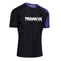Rashguard de Compression MMA Conception OEM, Rashguard BJJ, Rashguard Homme Imprimé par Sublimation Personnalisée