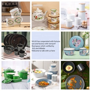 WUJO Manufacturer Supplier Enamelware Enamel <strong>Mussel</strong> <strong>Pot</strong> - Product Image 5