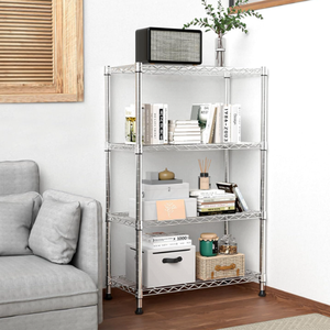 Mới nhất hiện đại 4 tầng Chrome kim loại lưu trữ nhà bếp kệ với NSF phê duyệt kệ bếp Kệ thép không gỉ lưu trữ - Product Image 2