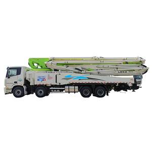 รถปั๊มคอนกรีต Foton 470 แรงม้า 8x4 พร้อมระบบป้องกันการรบกวนของบูม  พร้อมเครื่องผสมคอนกรีตและรถพ่วงกึ่งพ่วงสำหรับขนส่ง - Product Image 3