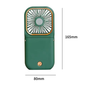 Ventilateur portable USB pliable ultra-silencieux à tour de cou, corps en plastique, design fin, 3 vitesses, batterie 1500 mAh, pour usage extérieur et sur bureau - Product Image 2