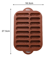 Moule de cuisson en silicone écologique résistant à la chaleur pour gâteaux, gaufres, biscuits et barres chocolatées - Compatible micro-ondes et lave-vaisselle