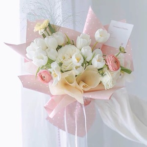 Carta da Regalo Impermeabile con Motivo a Pois Colorati per Bouquet Floreali e Decorazione di Scatole Regalo Natalizie - Product Image 3