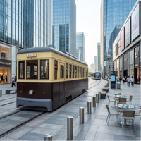Tramvay Retro de Color Personalizado para Zonas Turísticas y Puntos de Atención