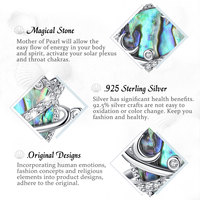 Bracelet en argent 925 pour femmes, bijou avec coquille d'abalone, galaxie, planètes, coloré, offre spéciale