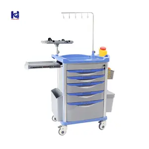 Carro médico de primeros auxilios Ky <span class=keywords><strong>Rayman</strong></span> con ruedas universales, carro de emergencia con freno para almacenamiento de instrumentos - Product Image 4