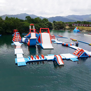 Parc aquatique gonflable commercial à eau libre, avec plusieurs combinaisons de jeux sportifs - Product Image 6